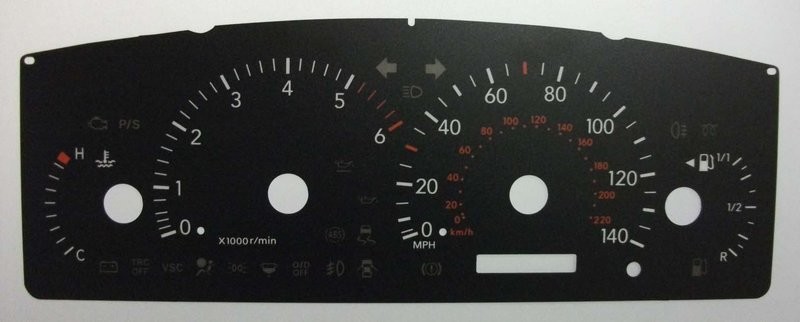 COROLLA DIESEL MPH DIAL CONVERSION
