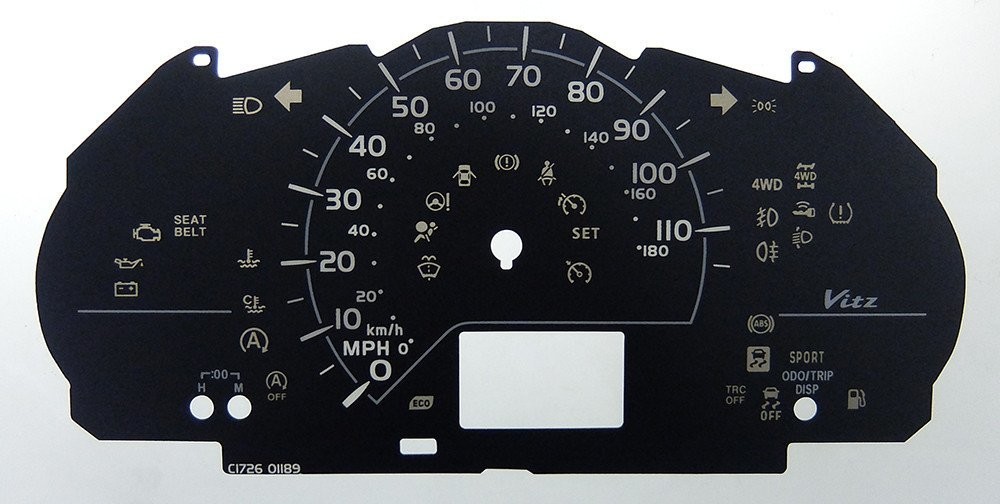 VITZ / YARIS MPH DIAL CONVERSION