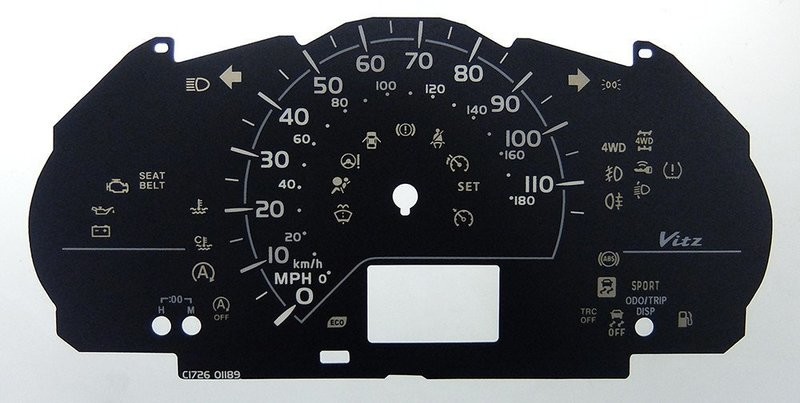 VITZ / YARIS MPH DIAL CONVERSION