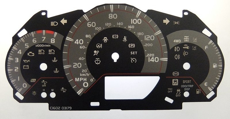 VITZ / YARIS MPH DIAL CONVERSION