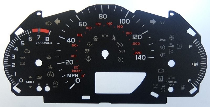 VITZ / YARIS MPH DIAL CONVERSION
