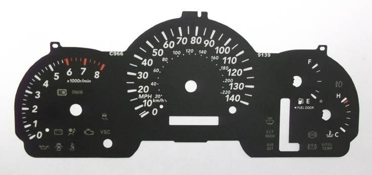 HIGHLANDER / KLUGER MPH DIAL CONVERSION
