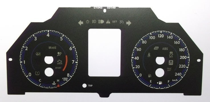 COROLLA KMH DIAL CONVERSION