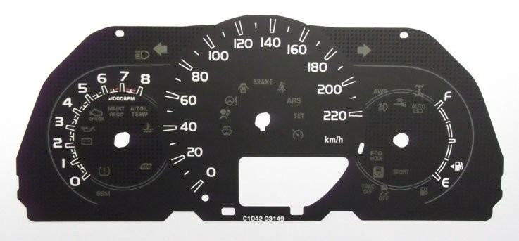 RAV-4 KMH DIAL CONVERSION