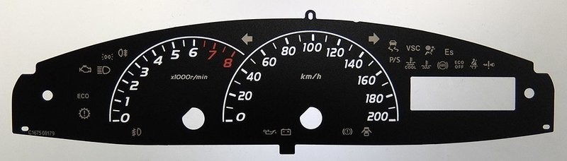 YARIS / VITZ KMH DIAL CONVERSION