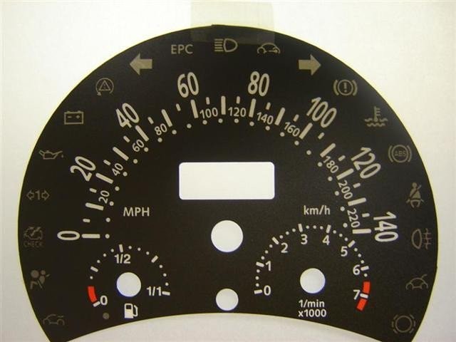 BEETLE PETROL MPH DIAL CONVERSION