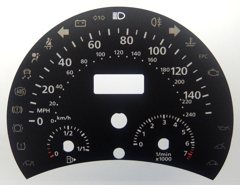 BEETLE PETROL MPH DIAL CONVERSION