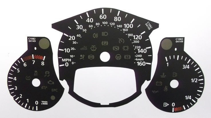 BEETLE PETROL MPH DIAL CONVERSION