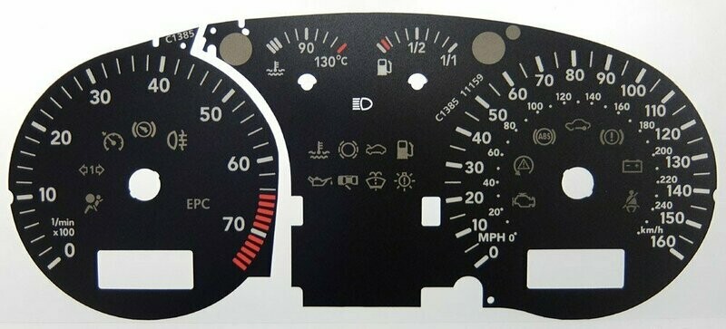 PASSAT PETROL MPH DIAL CONVERSION