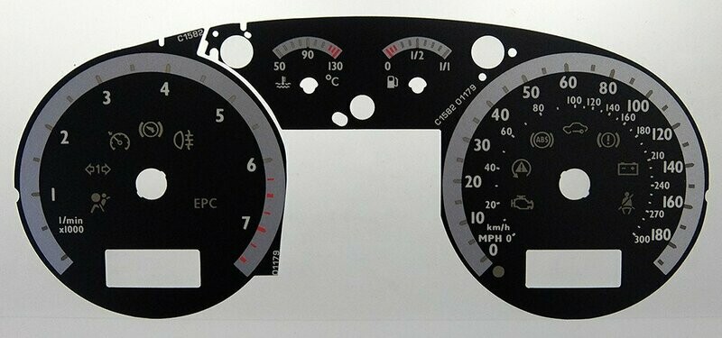 PASSAT W8 MPH DIAL CONVERSION
