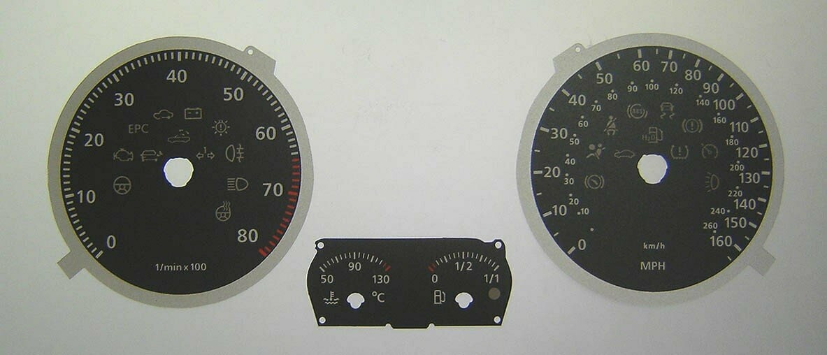 GOLF PETROL MPH DIAL CONVERSION