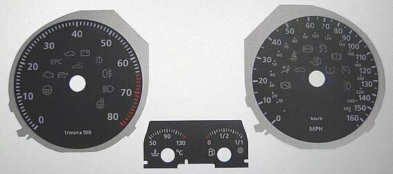 GOLF PETROL MPH DIAL CONVERSION
