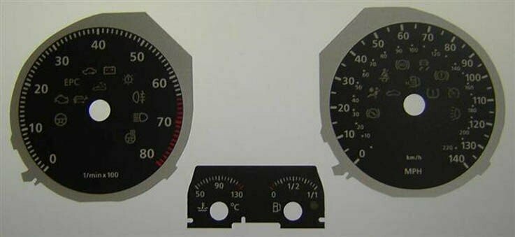 GOLF PETROL MPH DIAL CONVERSION