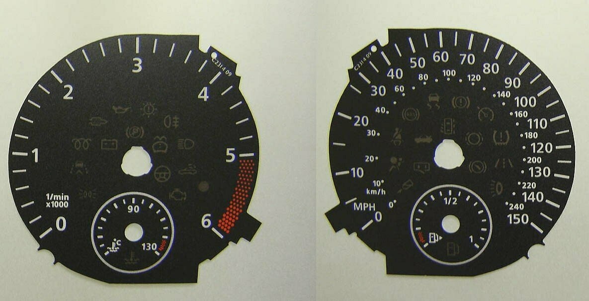SHARAN / ALHAMBRA MPH DIAL CONVERSION
