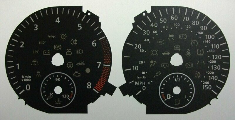 GOLF PETROL MPH DIAL CONVERSION