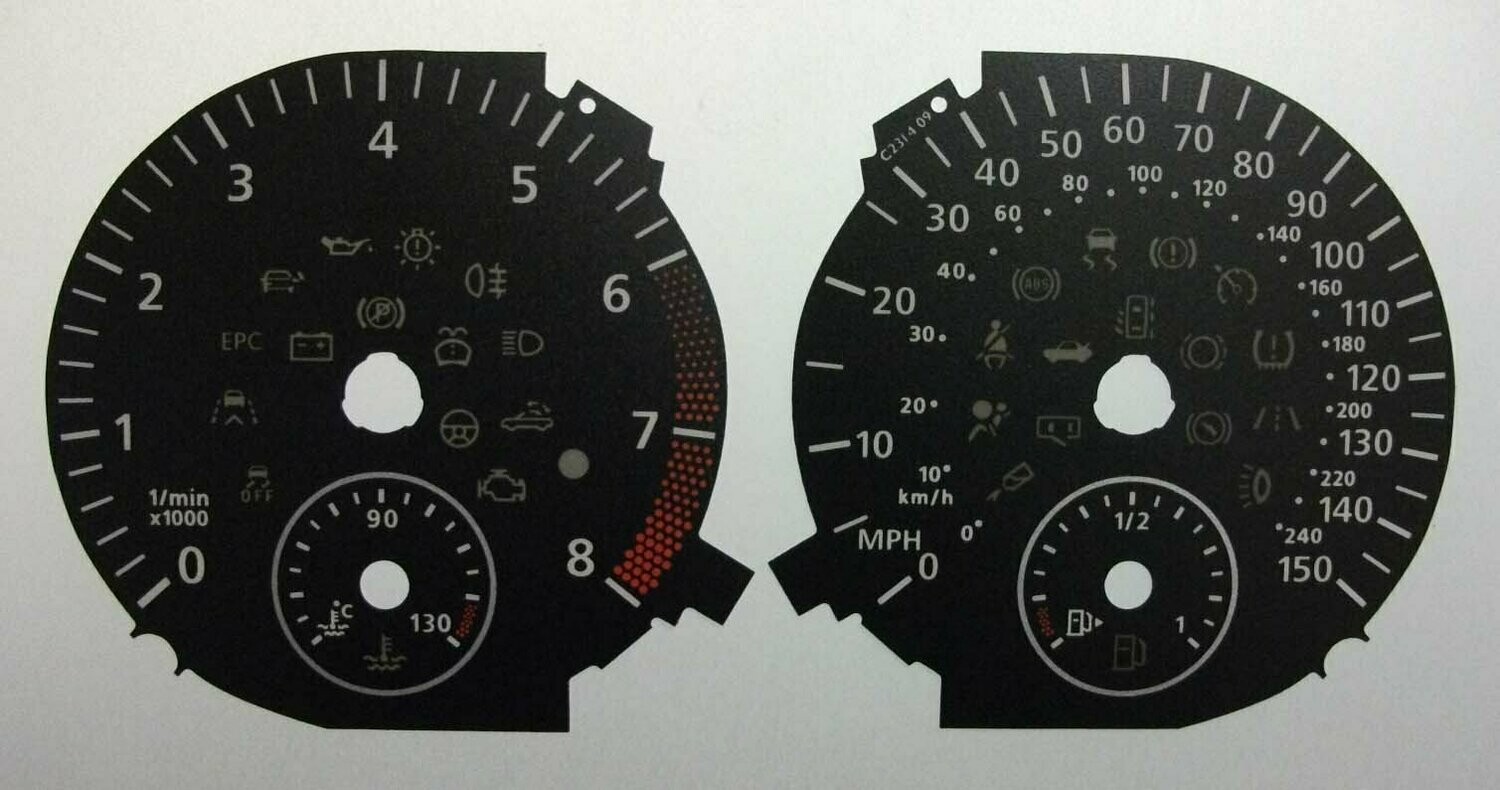 GOLF PETROL MPH DIAL CONVERSION