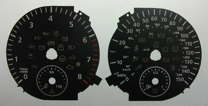 GOLF PETROL MPH DIAL CONVERSION