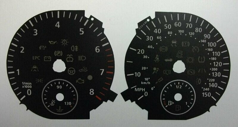 GOLF PETROL MPH DIAL CONVERSION