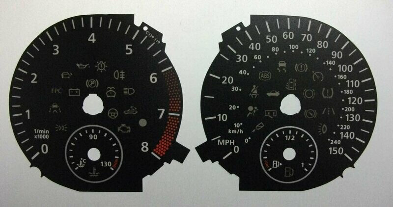 GOLF PETROL MPH DIAL CONVERSION