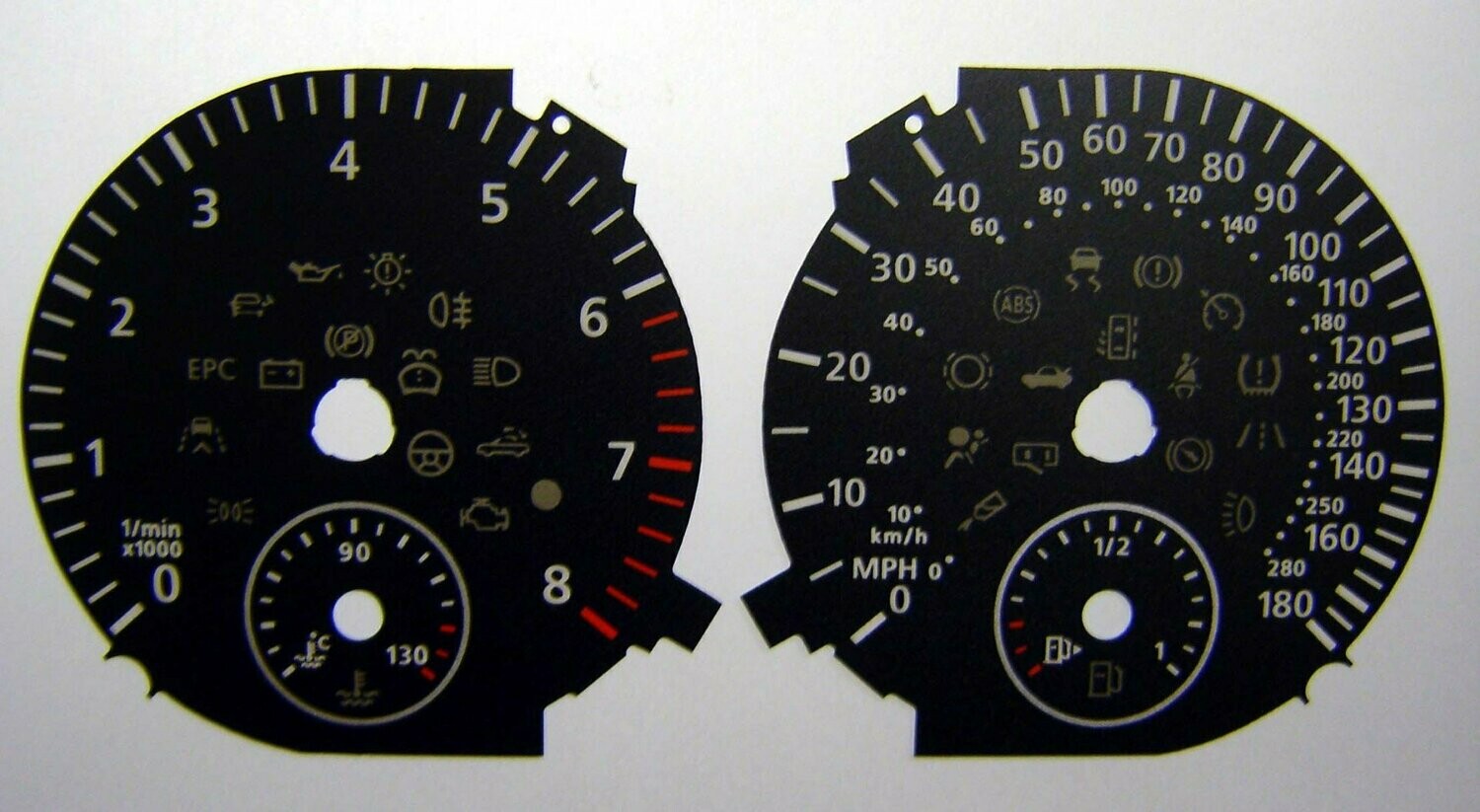 GOLF GTi / R MPH DIAL CONVERSION