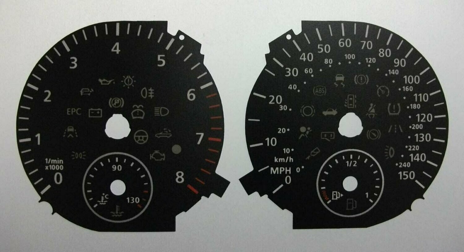 SHARAN / ALHAMBRA MPH DIAL CONVERSION