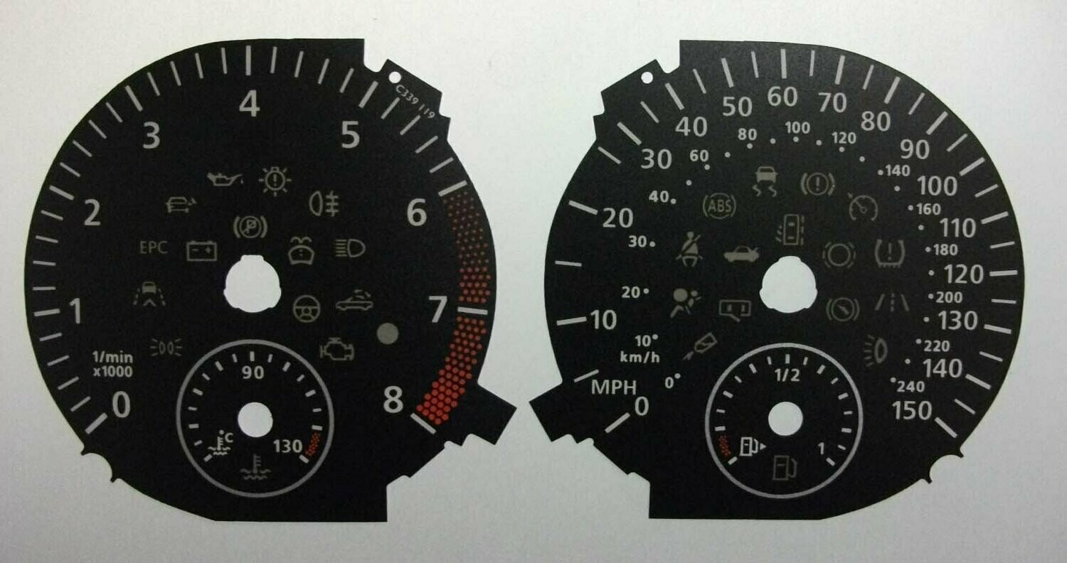 SHARAN / ALHAMBRA MPH DIAL CONVERSION