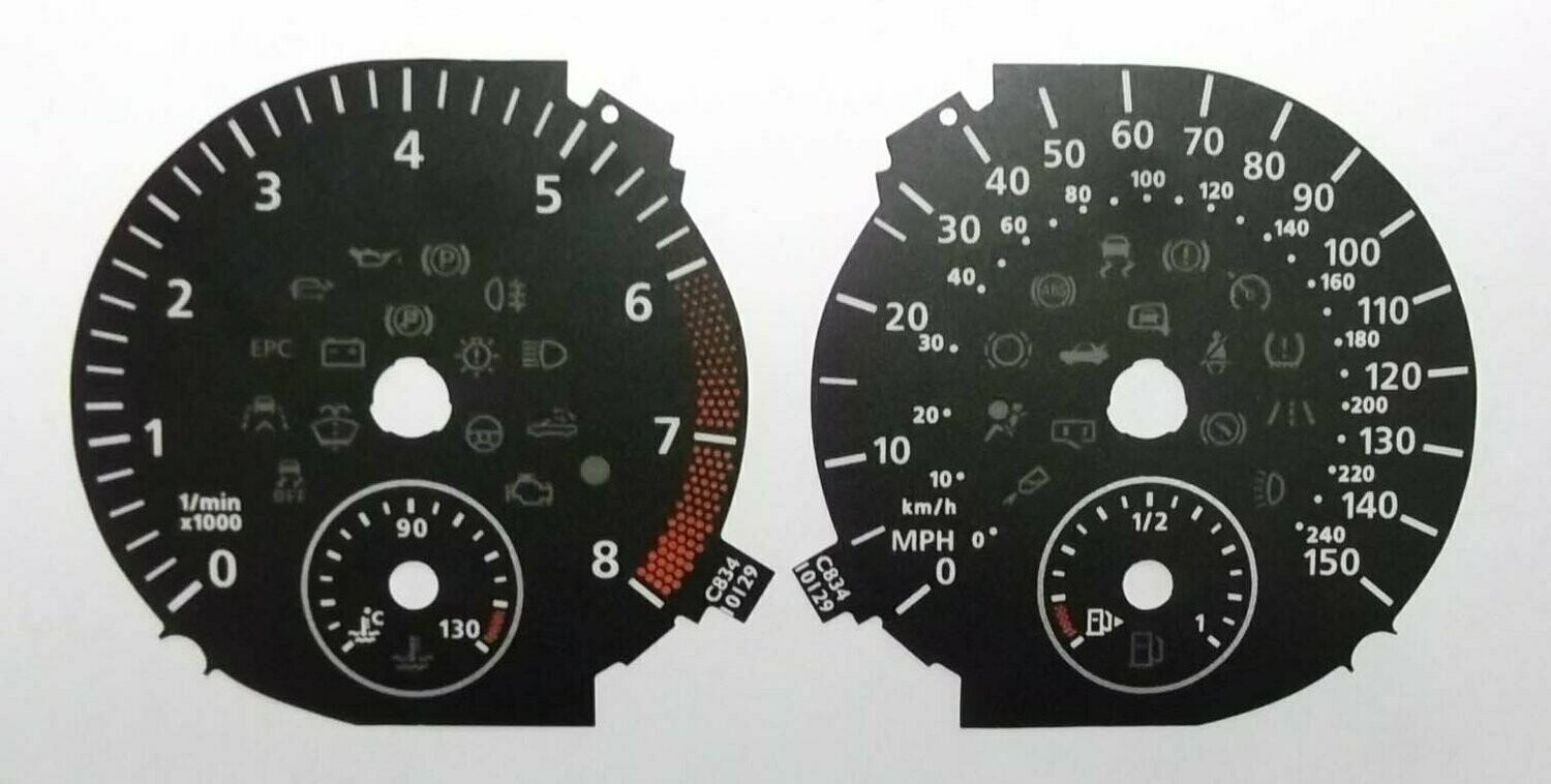 SHARAN / ALHAMBRA MPH DIAL CONVERSION