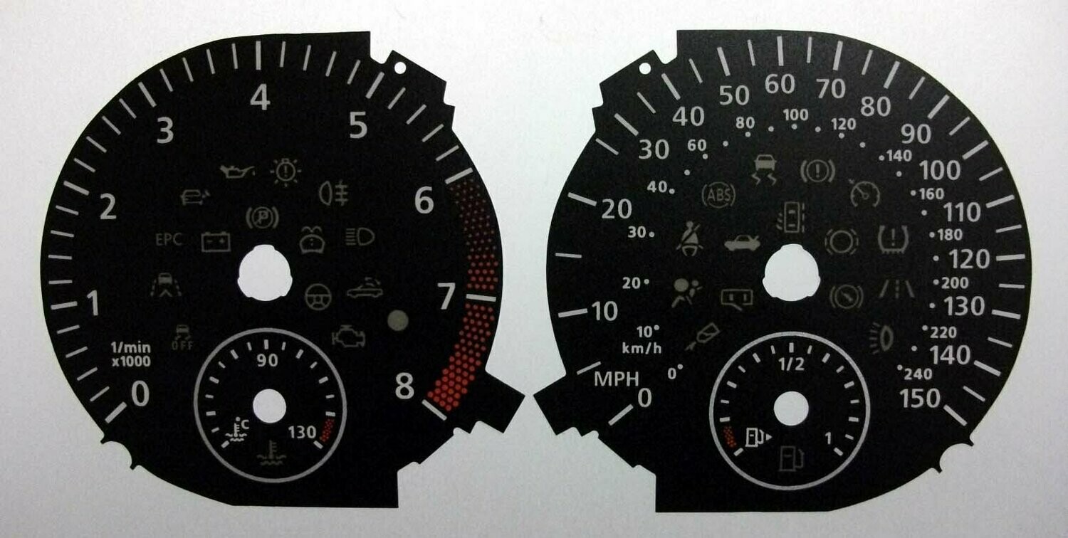 SHARAN / ALHAMBRA MPH DIAL CONVERSION