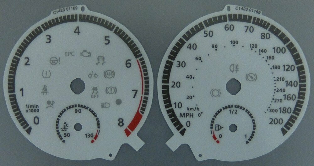 GOLF R MPH DIAL CONVERSION