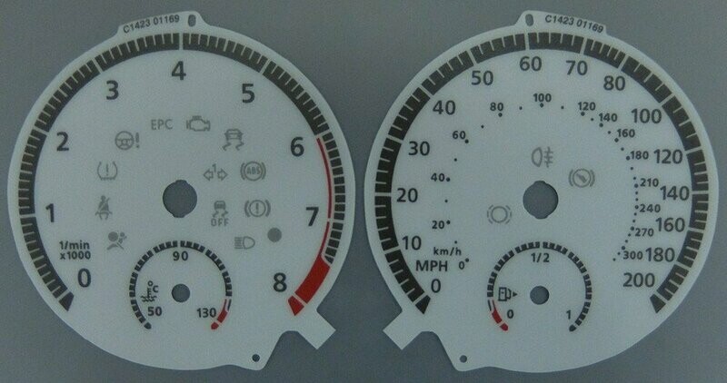 GOLF R MPH DIAL CONVERSION
