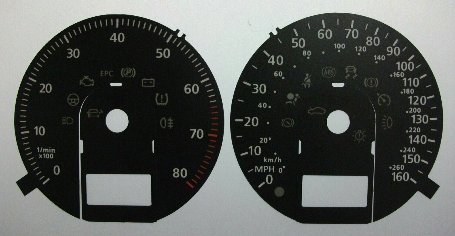 PASSAT PETROL MPH DIAL CONVERSION