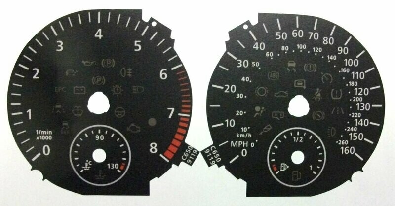 GOLF PETROL MPH DIAL CONVERSION