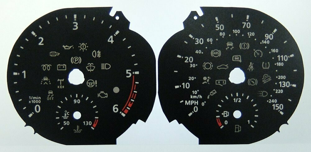 TRANSPORTER T6 MPH DIAL CONVERSION