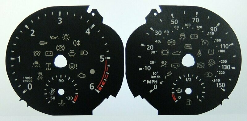 TRANSPORTER T6 MPH DIAL CONVERSION