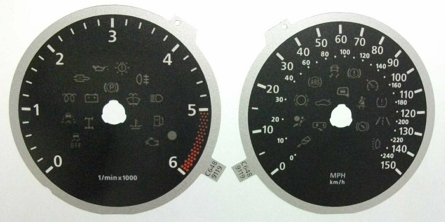 TRANSPORTER T4/T5 MPH DIAL CONVERSION