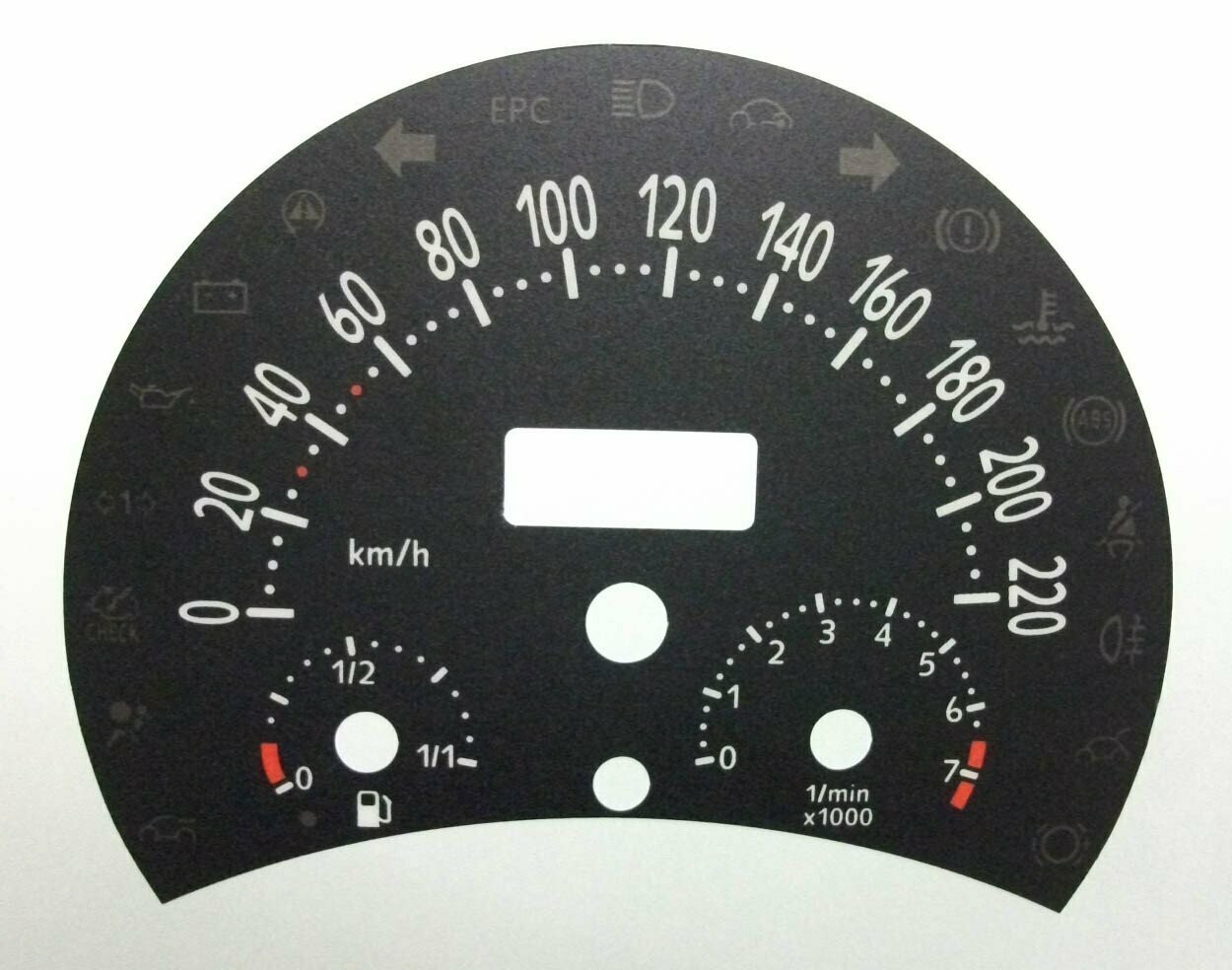 BEETLE PETROL KMH DIAL CONVERSION
