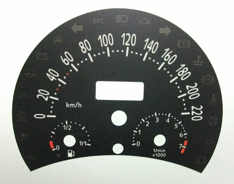 BEETLE PETROL KMH DIAL CONVERSION