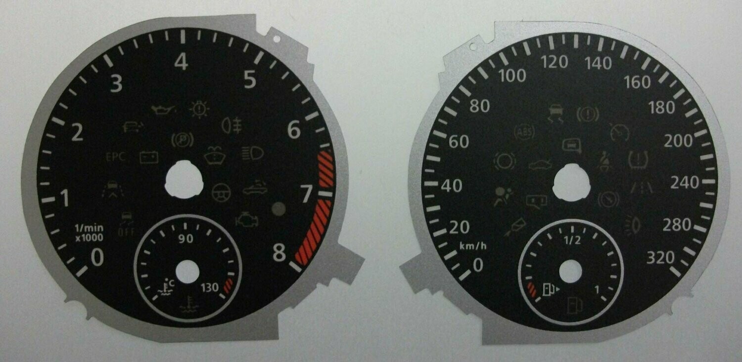 GOLF R KMH DIAL CONVERSION