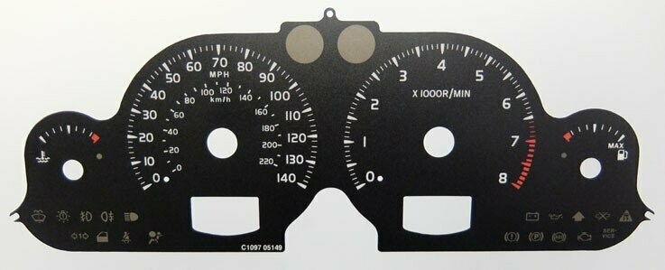 VOLVO PETROL MPH DIAL CONVERSION