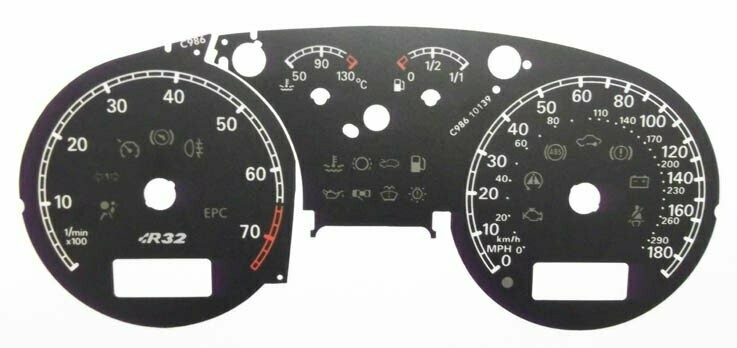 GOLF R32 MPH DIAL CONVERSION