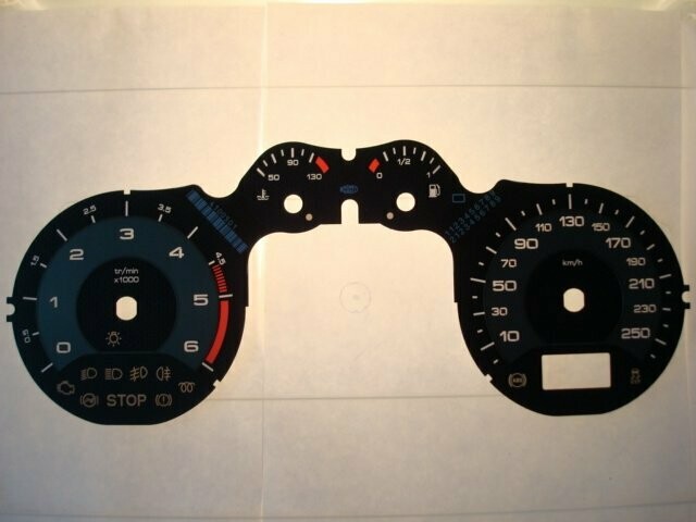 308 / RCZ KM/H DIAL CONVERSION