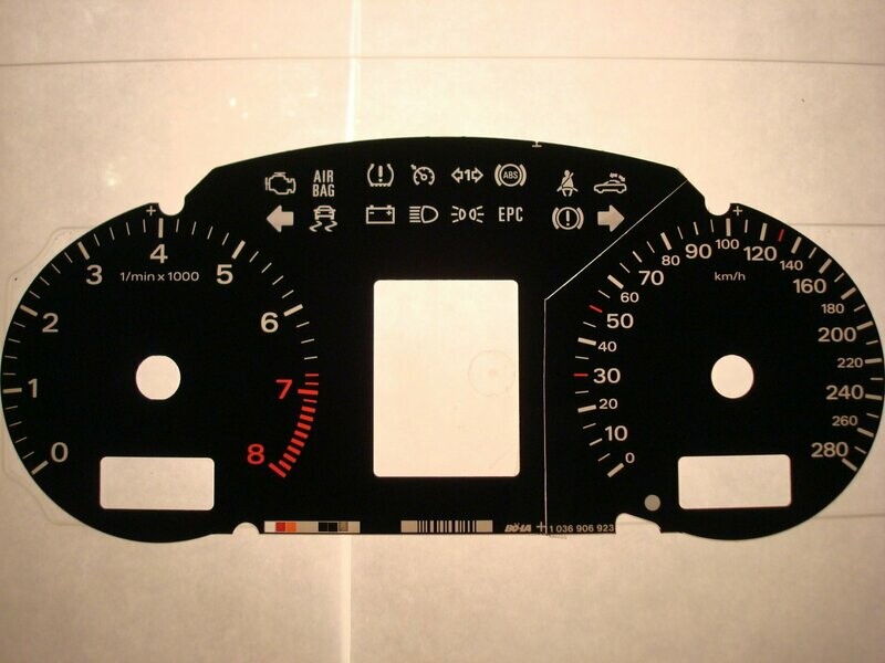 A4/S4 KMH TO MPH DIAL CONVERSION KIT