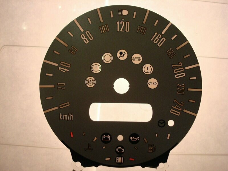 MINI MPH to KMH DIAL CONVERSION