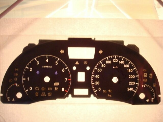 RX / HARRIER MPH to KMH DIAL CONVERSION