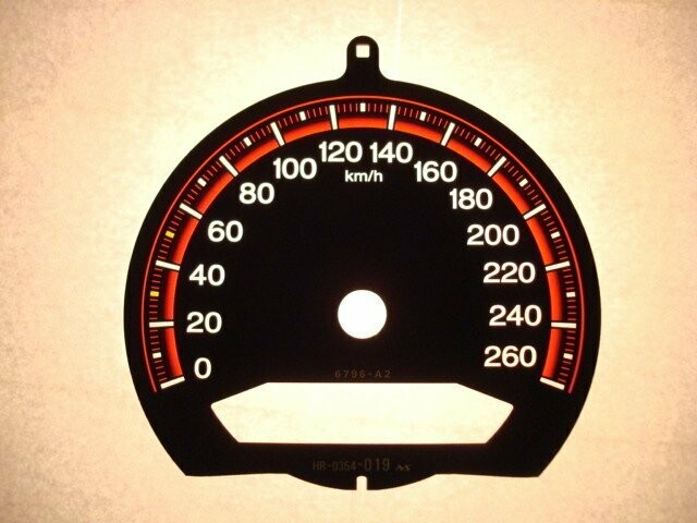 ACCORD MPH to KMH DIAL CONVERSION (RED)