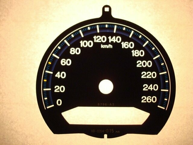 ACCORD MPH to KMH DIAL CONVERSION (BLUE)