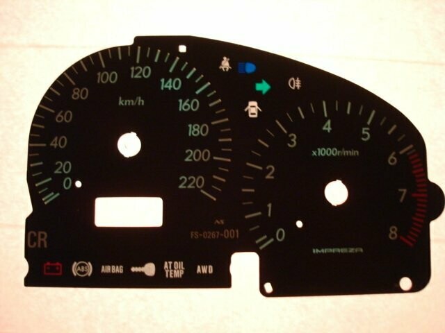 IMPREZA MPH to KMH DIAL CONVERSION