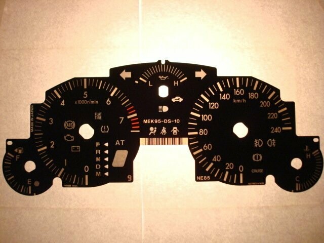 MX-5 MK3 AUTO MPH to KMH DIAL CONVERSION