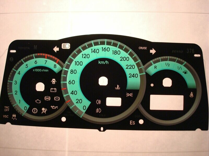 COROLLA VERSO KMH DIAL CONVERSION