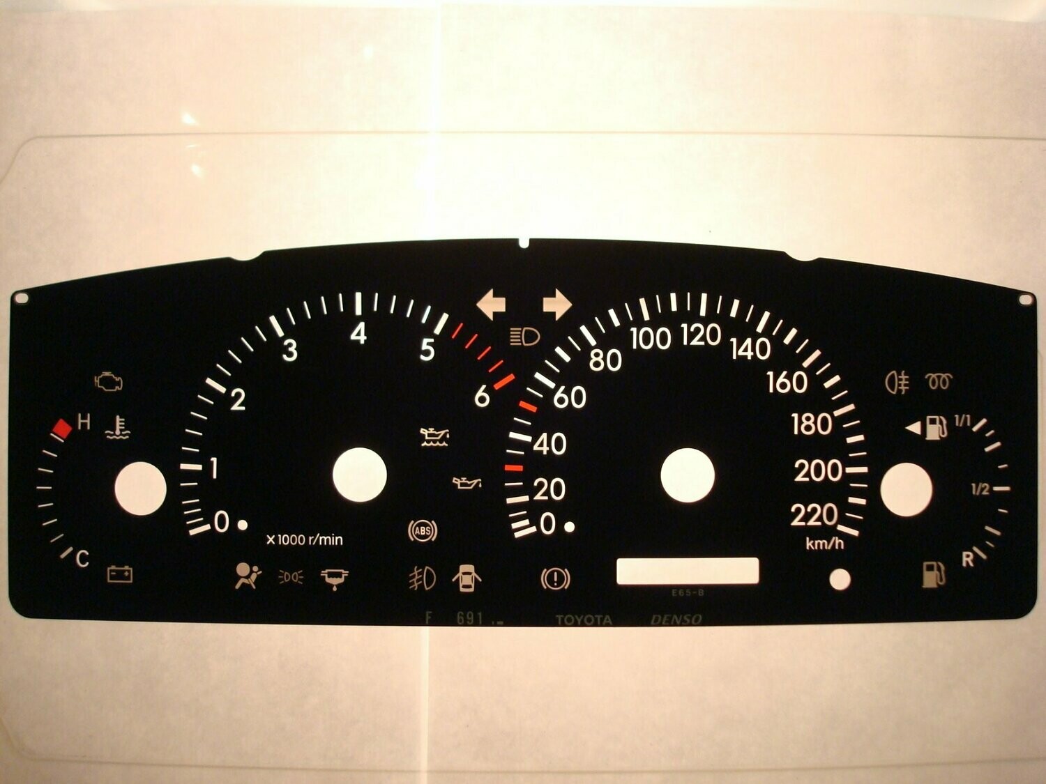 COROLLA DIESEL KMH DIAL CONVERSION